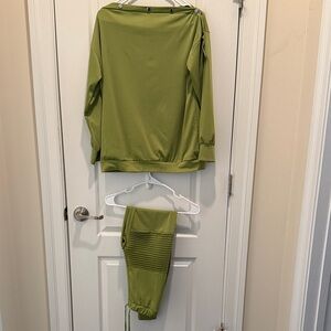 Chic Olive Two-Piece Outfit